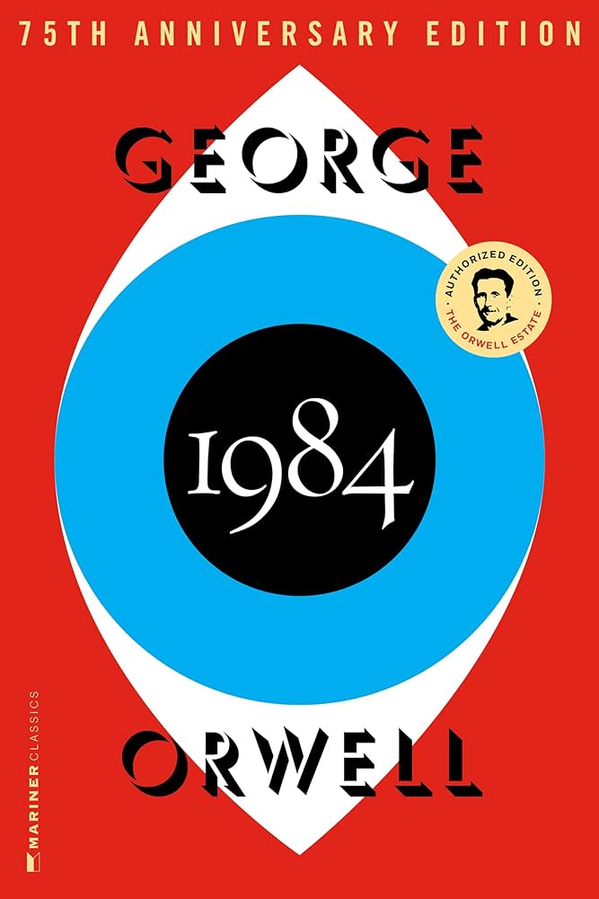 The cover of 1984 by George Orwell