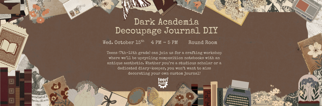 image for Dark Academia Decoupage Journal DIY