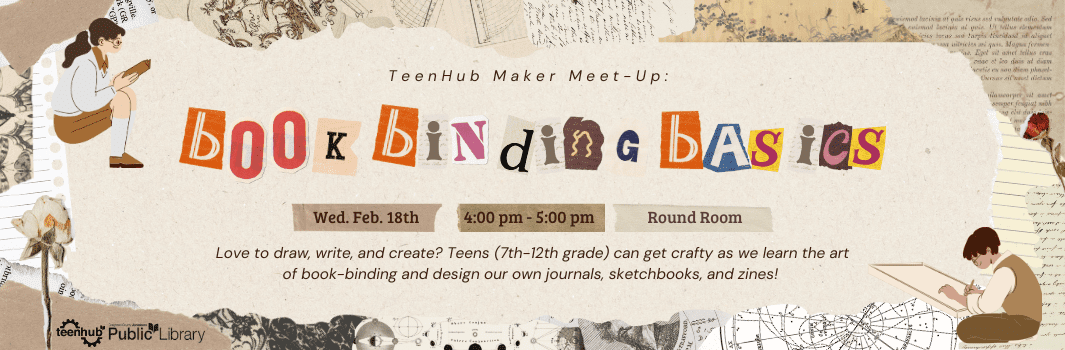 image for TeenHub Maker Meet-Up: Book-Binding Basics