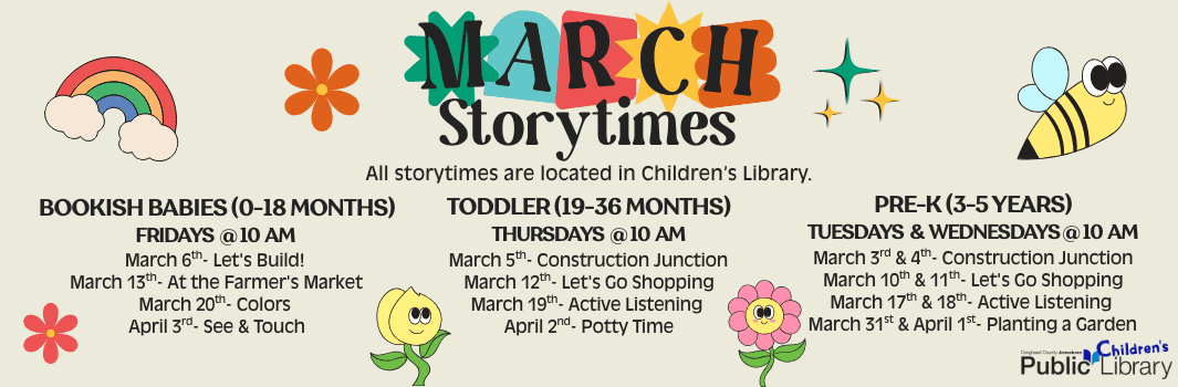 image for March Storytimes