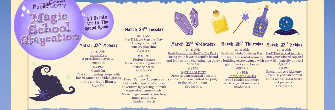 image for Spring Break Staycation: Magic School